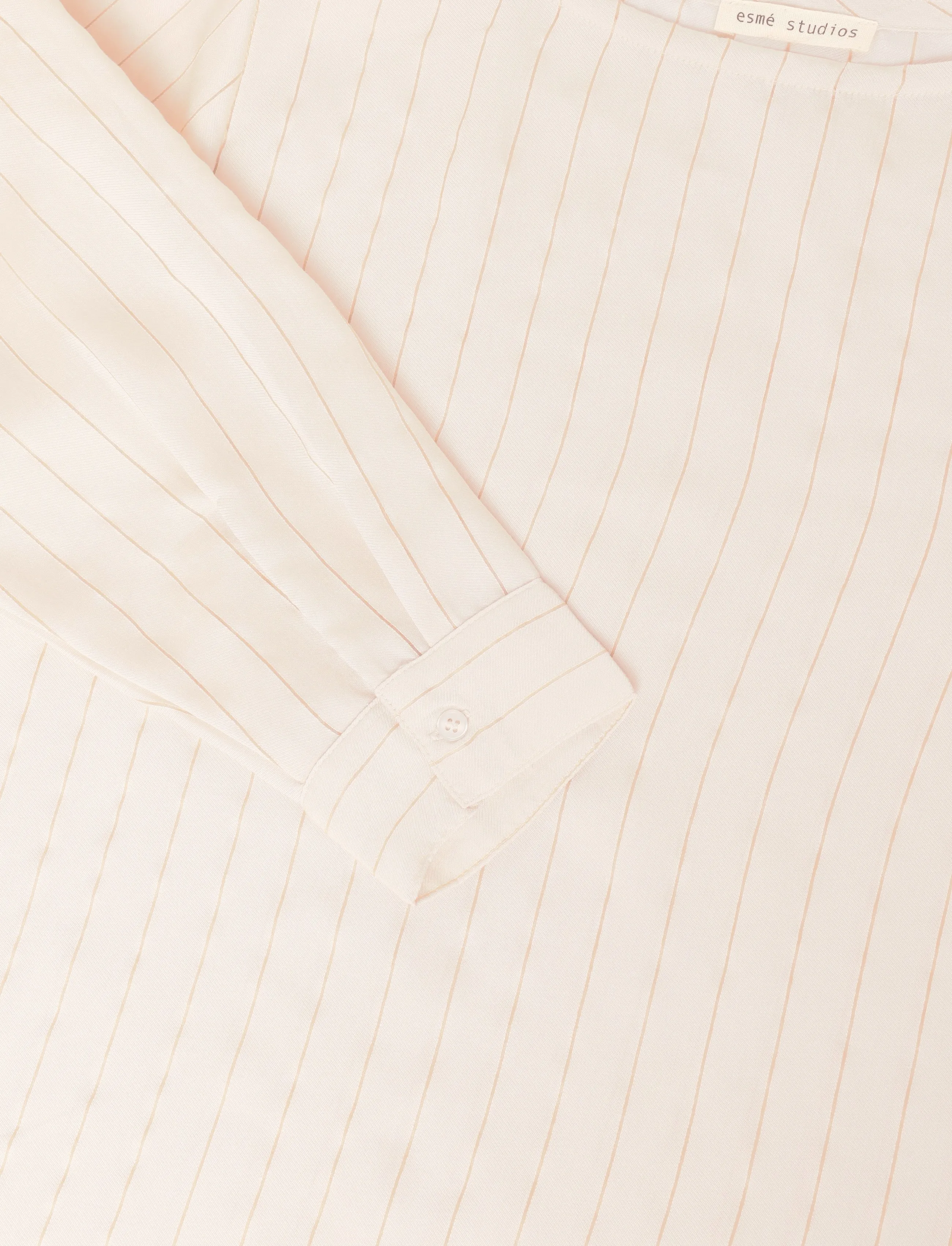 Esme Studios - ESMalika Boatneck Blouse - langærmede bluser - perfectly pale - 5