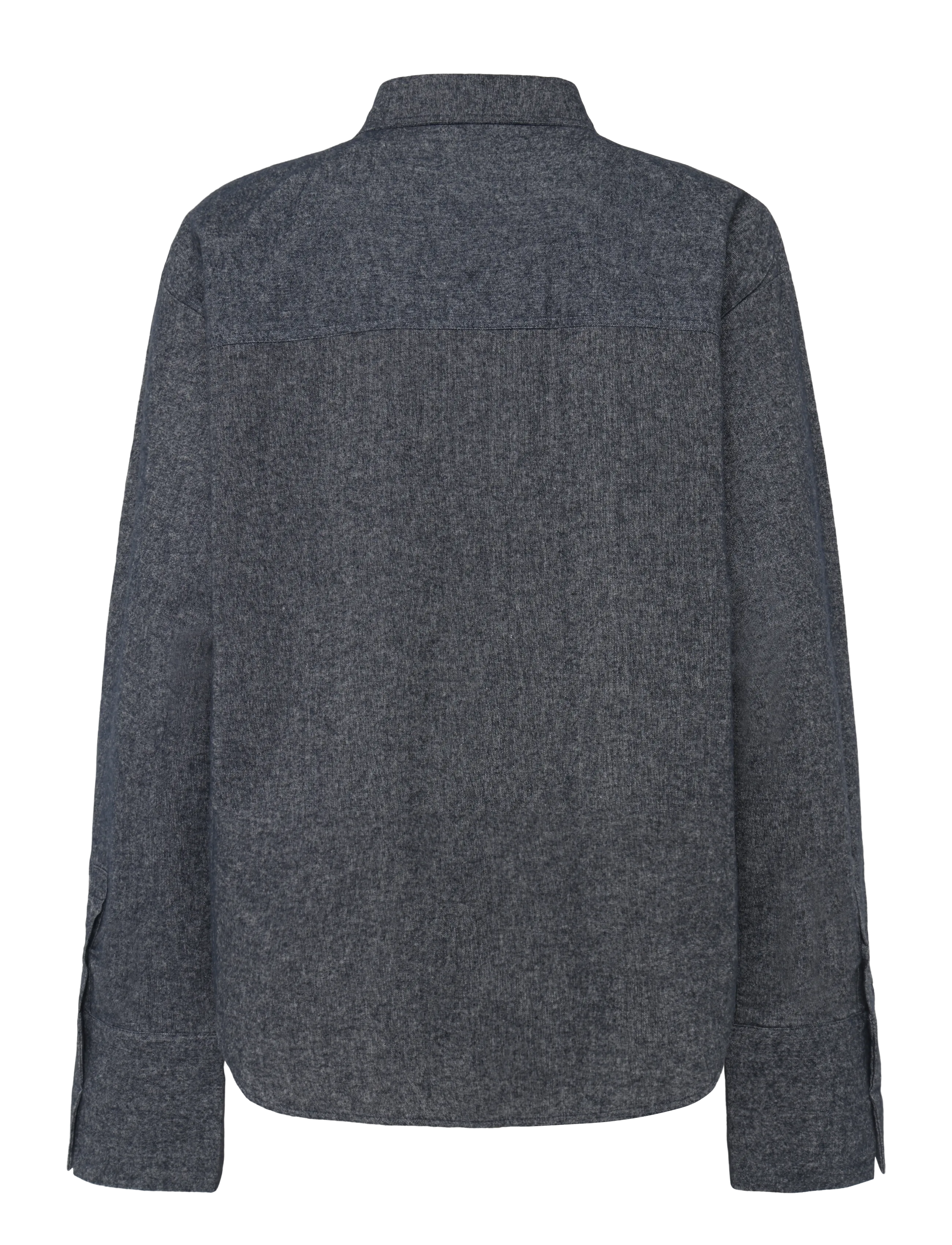 Esme Studios - ESSvea Shirt - long-sleeved shirts - black mÉlange - 1