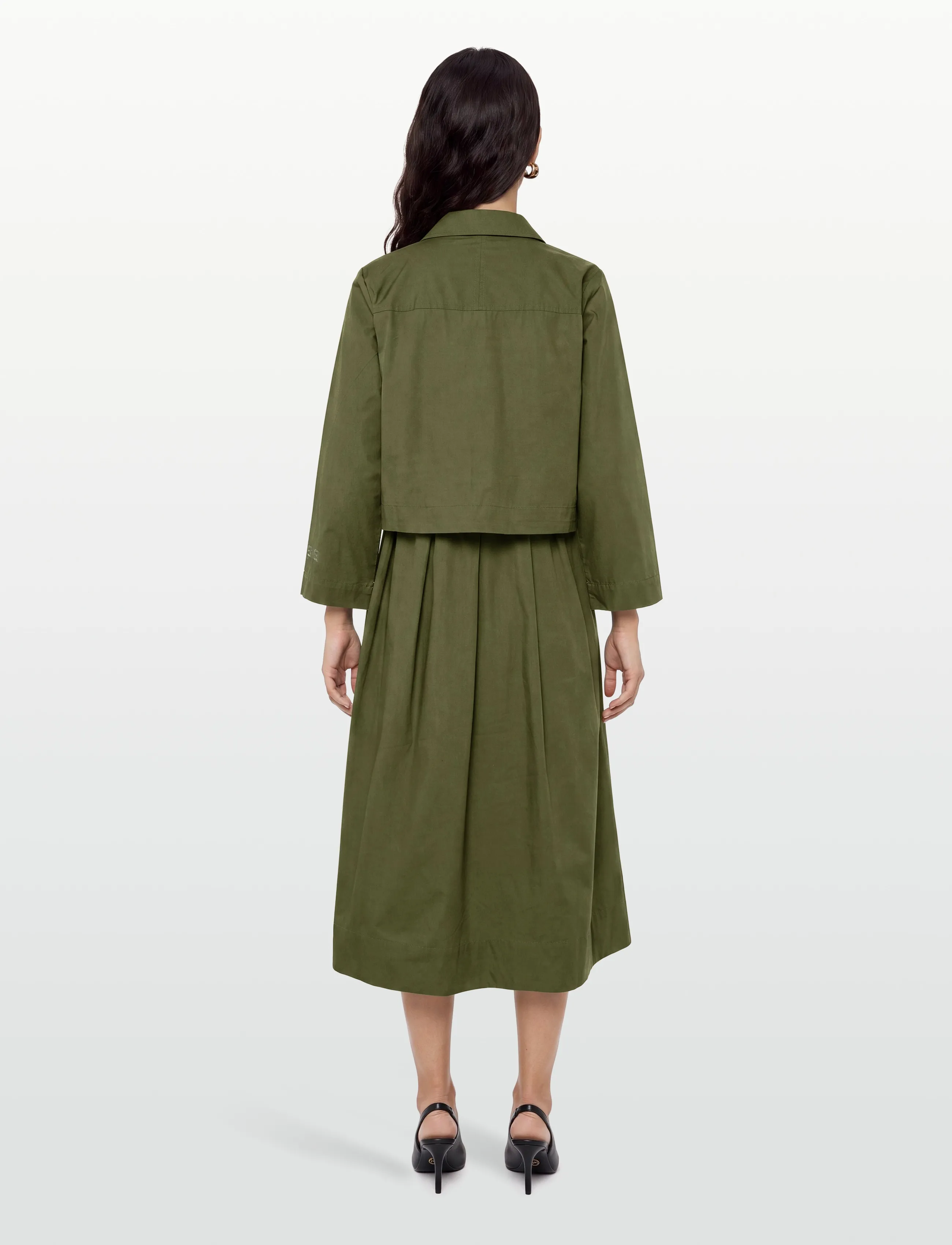 Esme Studios - ESAmira Dress - skjortekjoler - winter moss - 4