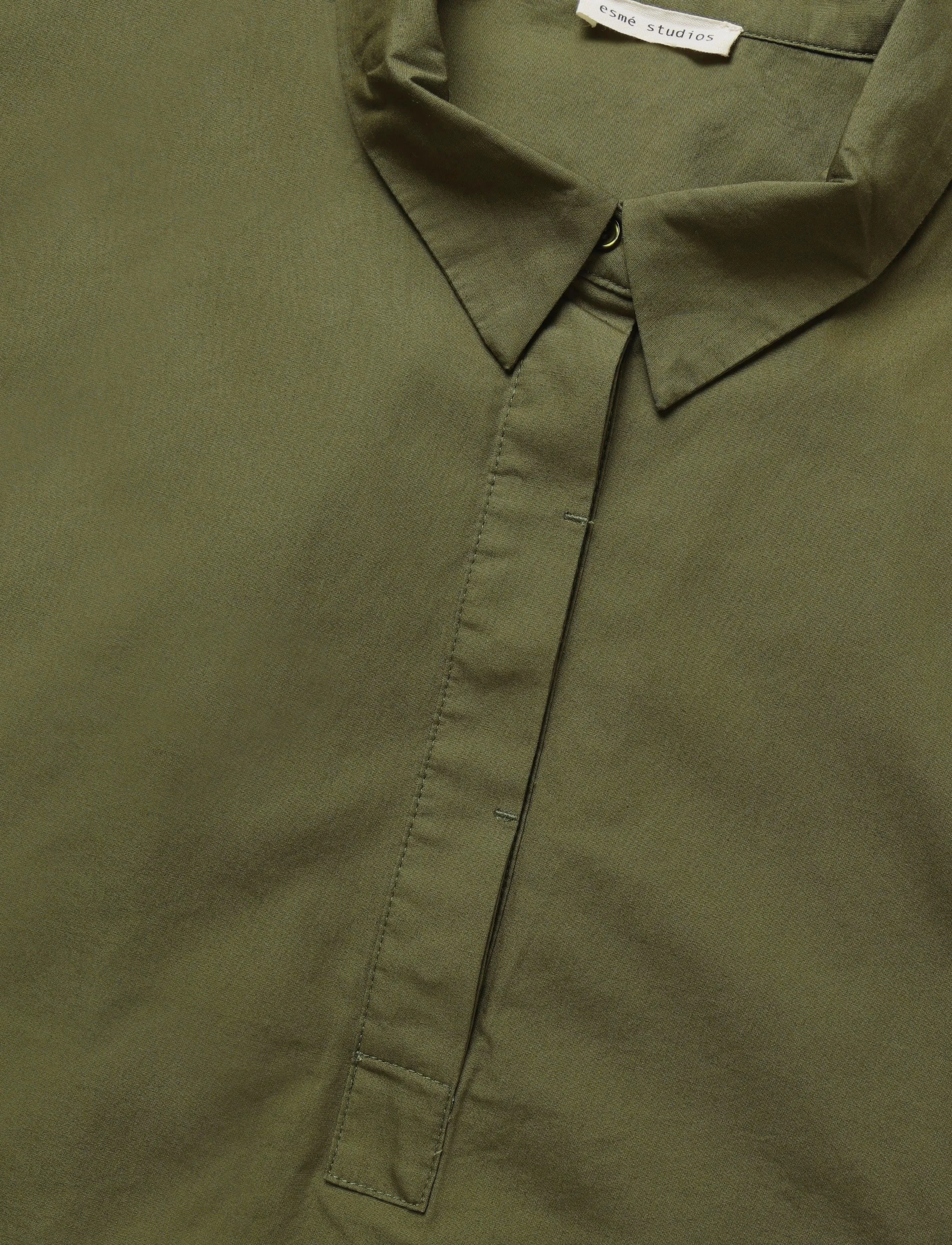 Esme Studios - ESAmira Dress - shirt dresses - winter moss - 2