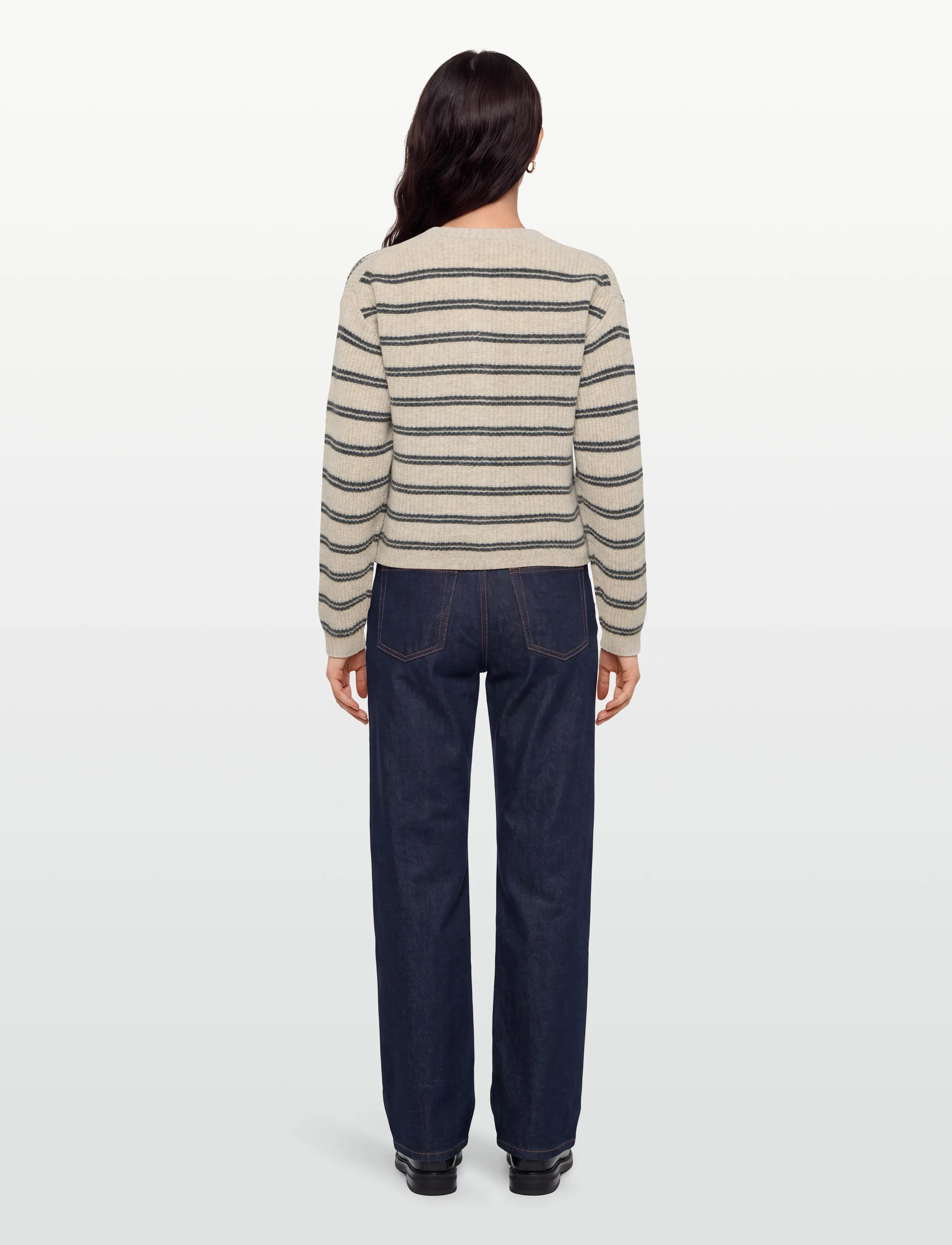 Esme Studios - ESFiro Cardigan - cardigans - pure cashmere stripe - 4