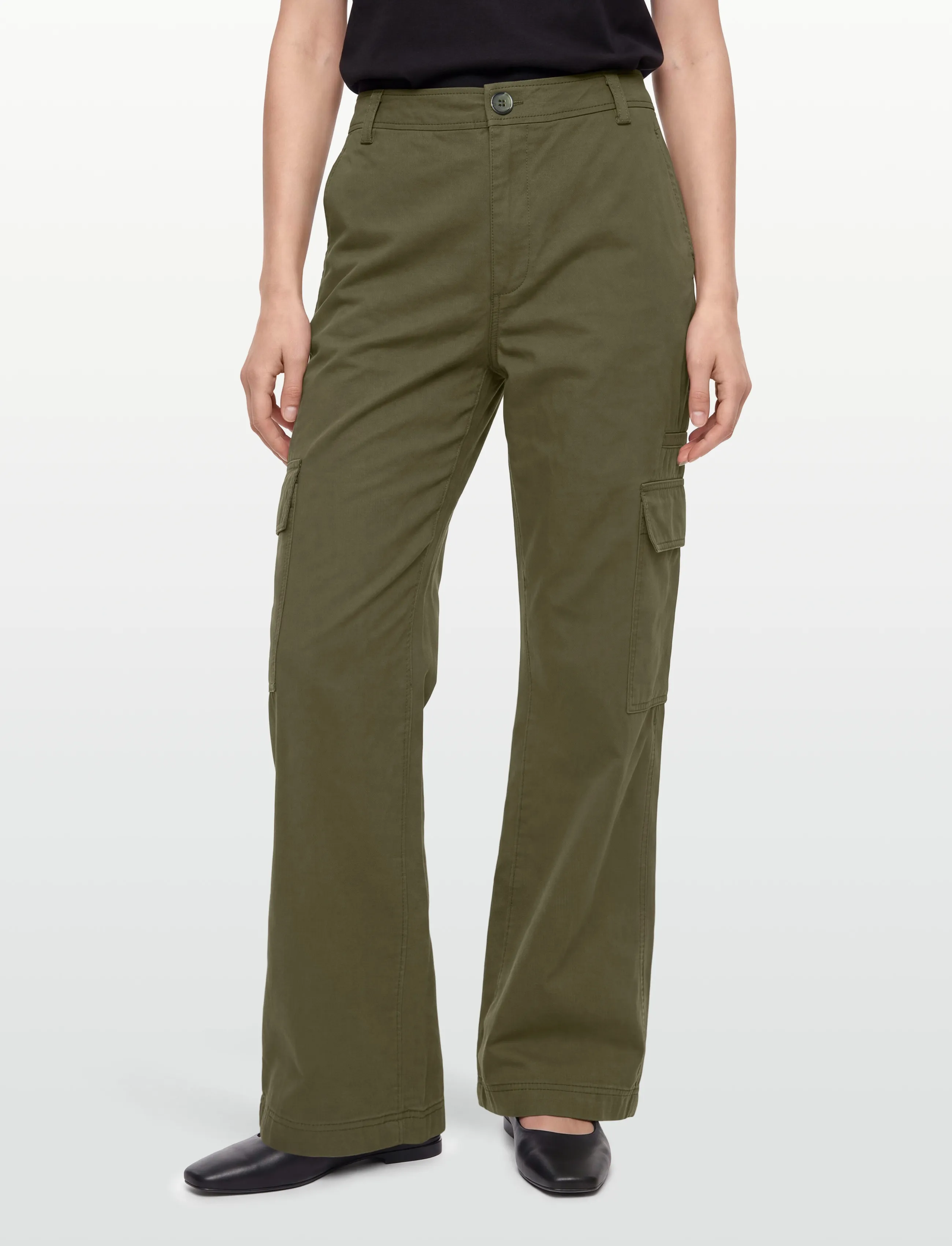 Esme Studios - ESJodi Pants - cargobukser - ivy green - 3