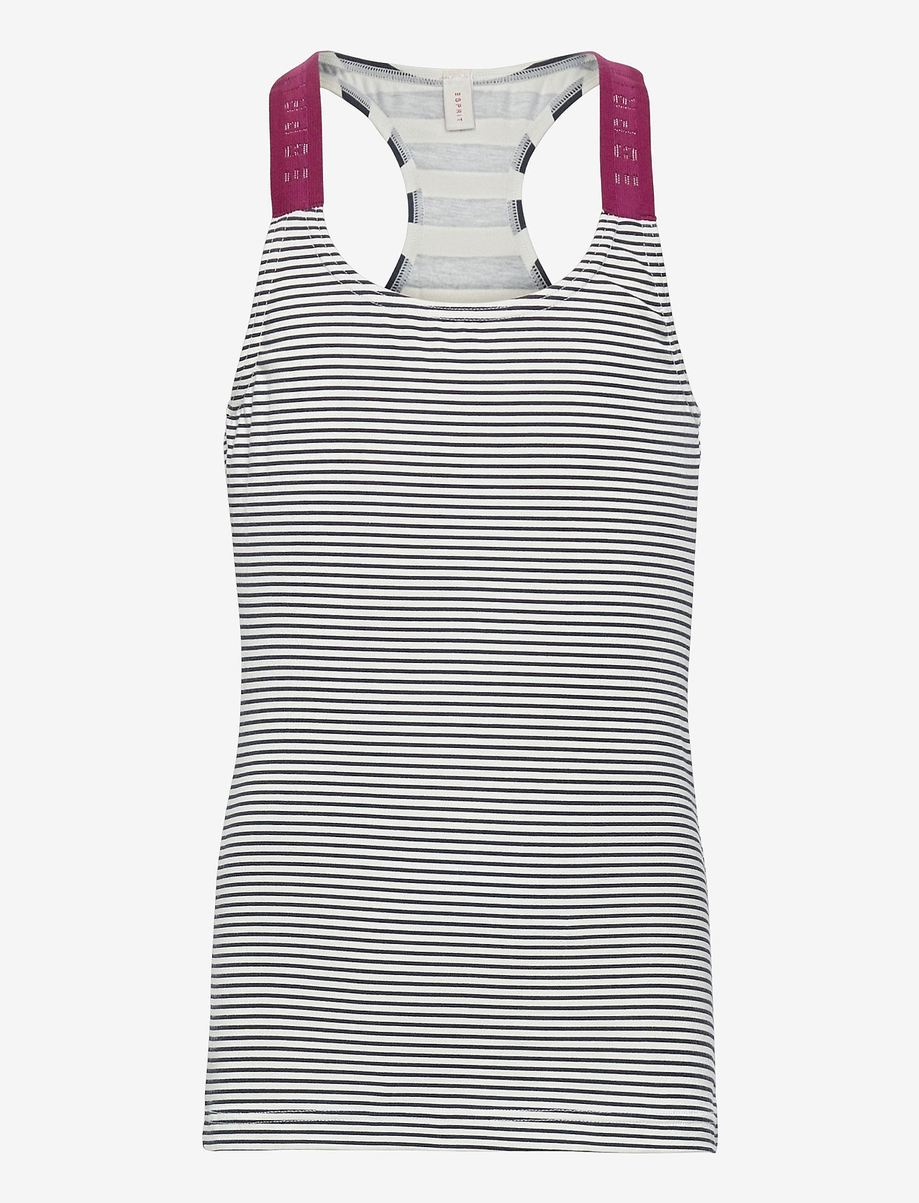 Esprit Bodywear Kids - Striped top made of stretch cotton - mouwloze t-shirts - navy - 0