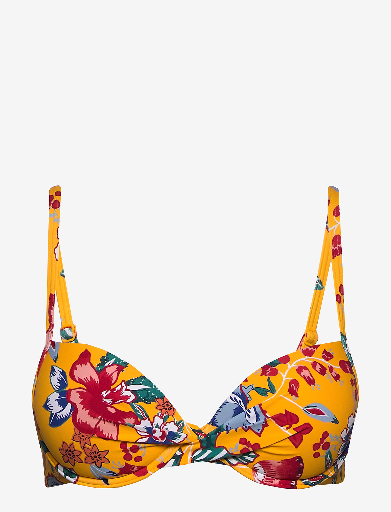 Esprit Bodywear Women - Push-up top with a floral print - sunflower yellow - 0