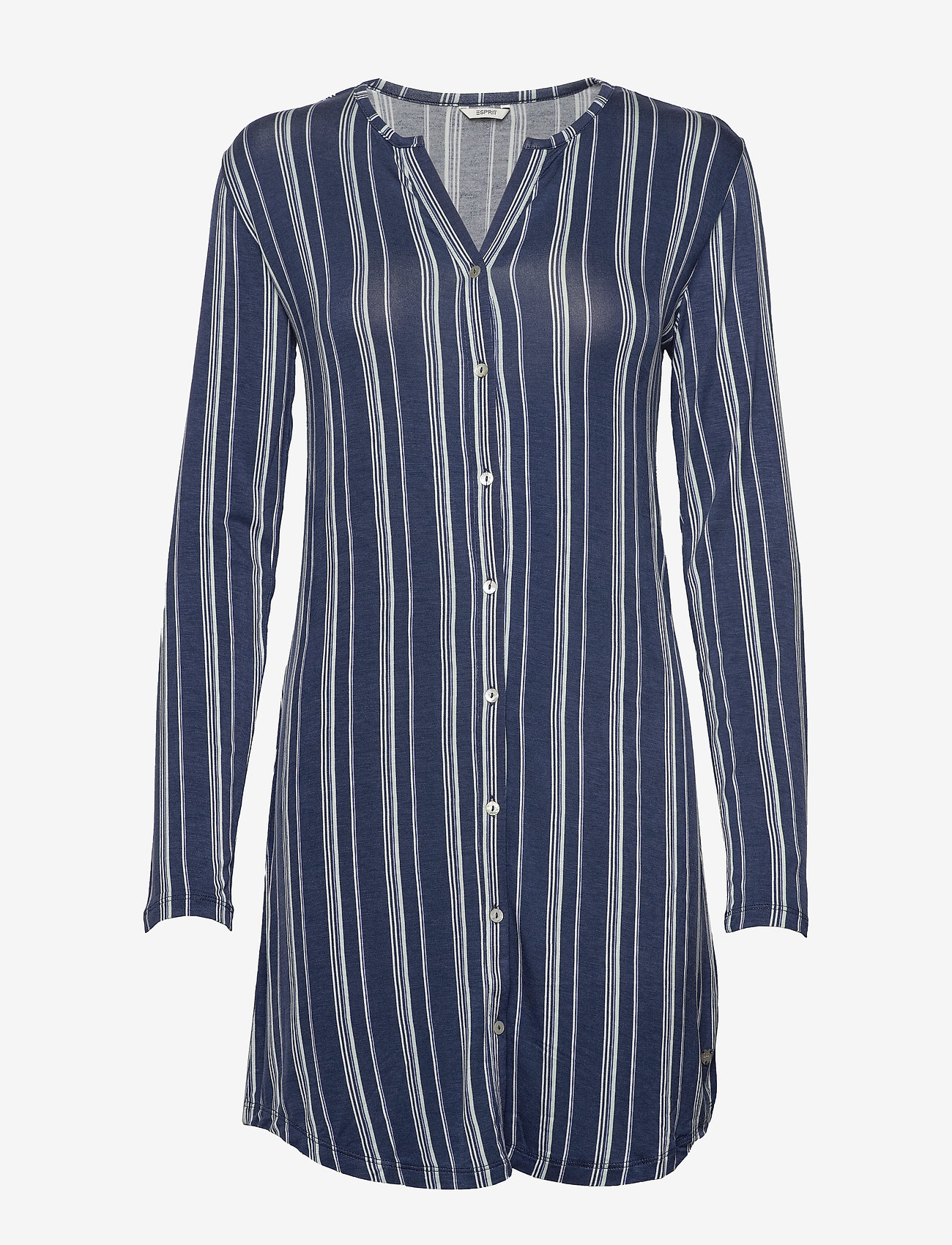 Esprit Bodywear Women - Jersey Henley-style nightshirt - navy 2 - 0