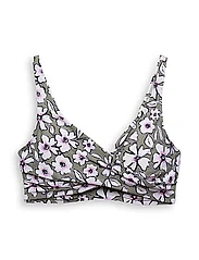 Esprit Bodywear Women - Made of recycled material: larger cup top with a floral - bikini augšiņa ar lencēm - light khaki 3 - 0
