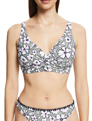 Esprit Bodywear Women - Made of recycled material: larger cup top with a floral - bikinitoppar med bygel - light khaki 3 - 2
