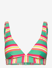Women Beach Tops wireless padded bra (with cupsize) - DUSTY GREEN