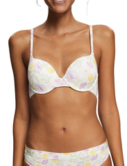 Esprit Bodywear Women - Made of recycled material: underwire bra with a floral print - laveste priser - off white 3 - 2