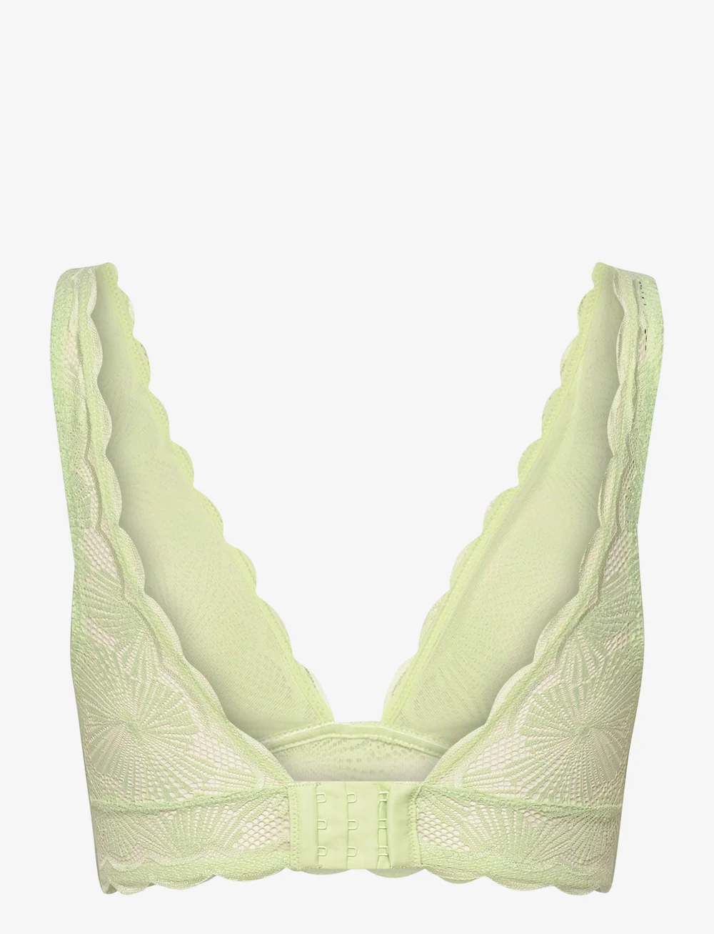 Non-padded underwired lace bra - Light green - Ladies