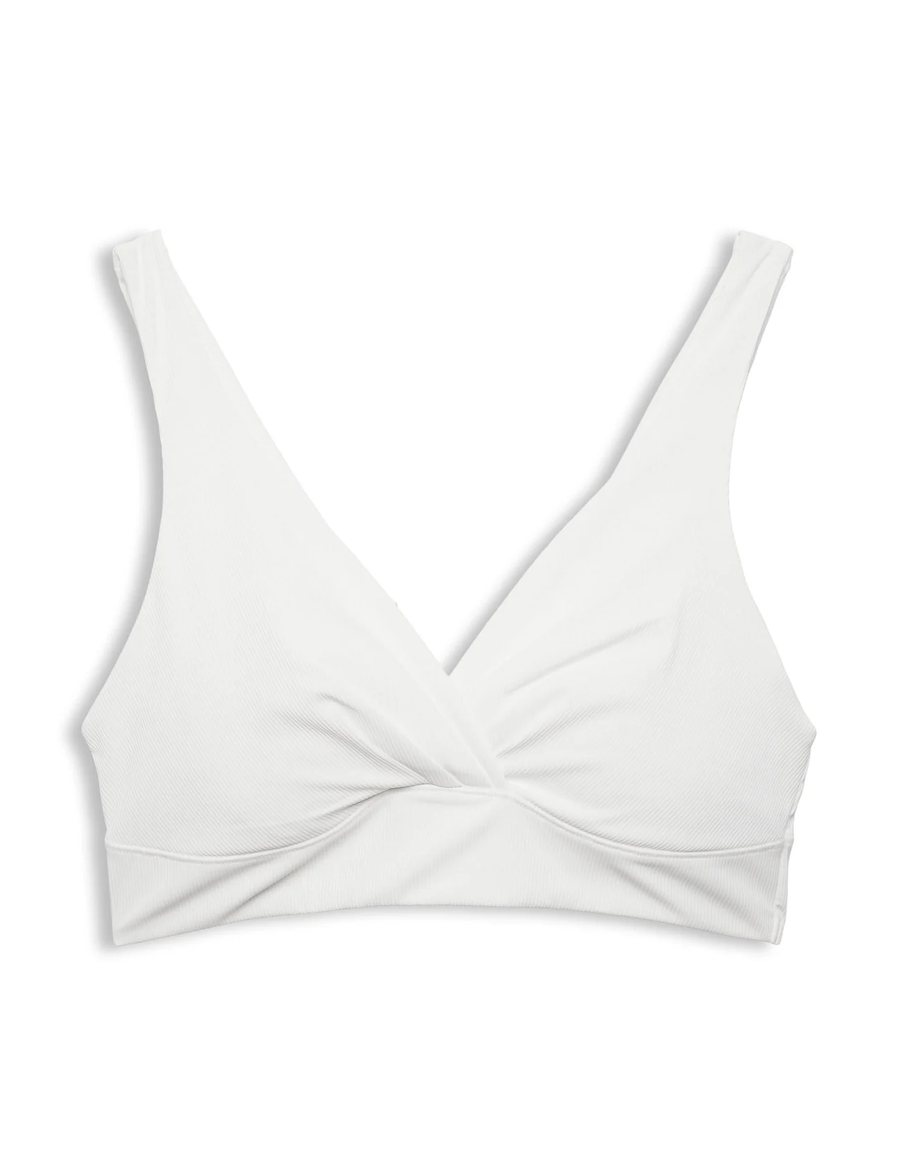 Esprit Bodywear Women - Made of recycled material: non-wired, ribbed-effect bra - off white - 0