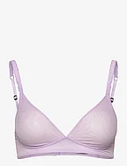Recycled: unpadded, non-wired bra - VIOLET