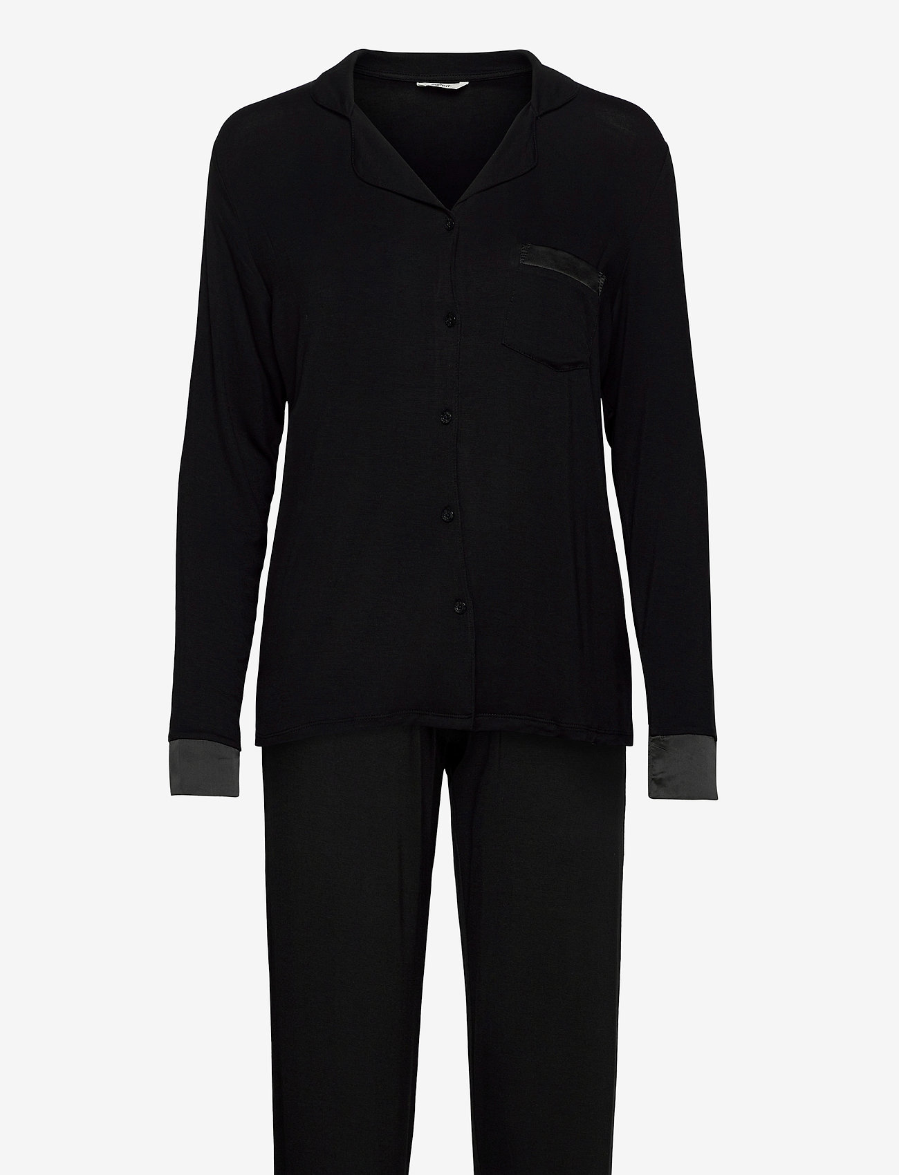 Esprit Bodywear Women - Jersey pyjamas in LENZING™ ECOVERO™ - black - 0