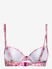 Esprit Bodywear Women - Recycled: padded underwire top with a print - bikinitoppe med bøjle - pink 3 - 1