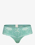 Recycled: briefs with lace - AQUA GREEN