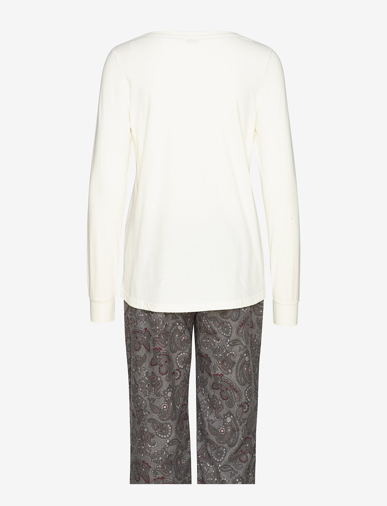 Esprit Bodywear Women - Jersey and flannel pyjamas, 100% cotton - medium grey - 1