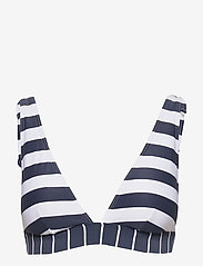 Non-wired top with stripes - DARK BLUE