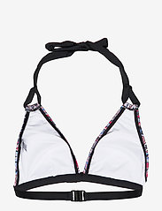 Esprit Bodywear Women - Printed, padded halterneck bikini top - trīsstūra bikini augšiņa - black - 1