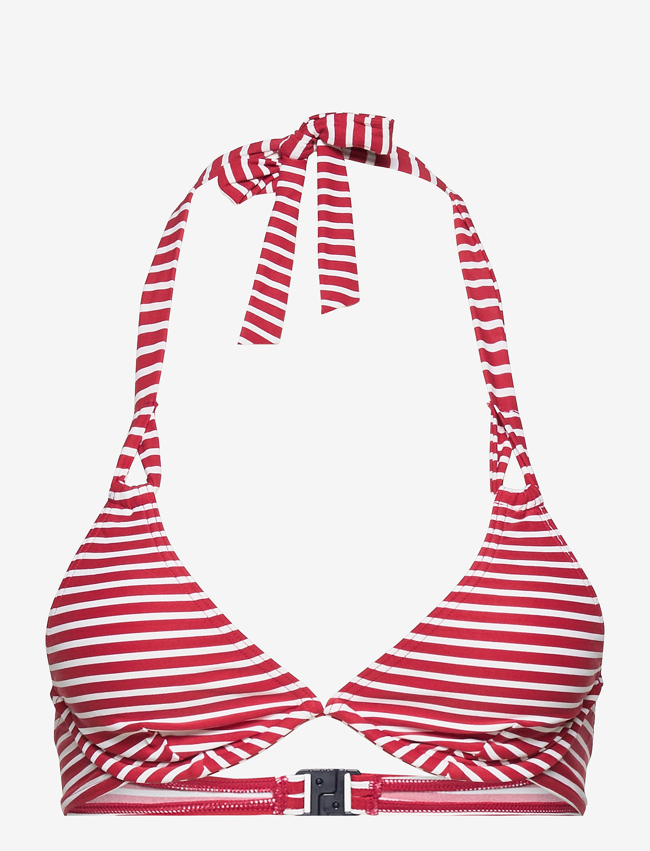 Esprit Bodywear Women - Recycled: unpadded halterneck top - kaarituelliset bikiniyläosat - red - 0