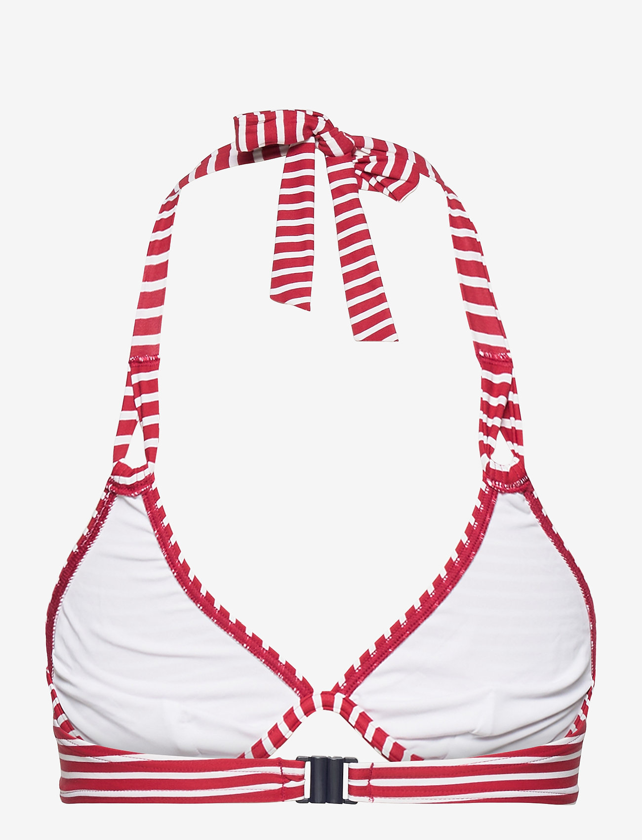 Esprit Bodywear Women - Recycled: unpadded halterneck top - bikinitoppe med bøjle - red - 1