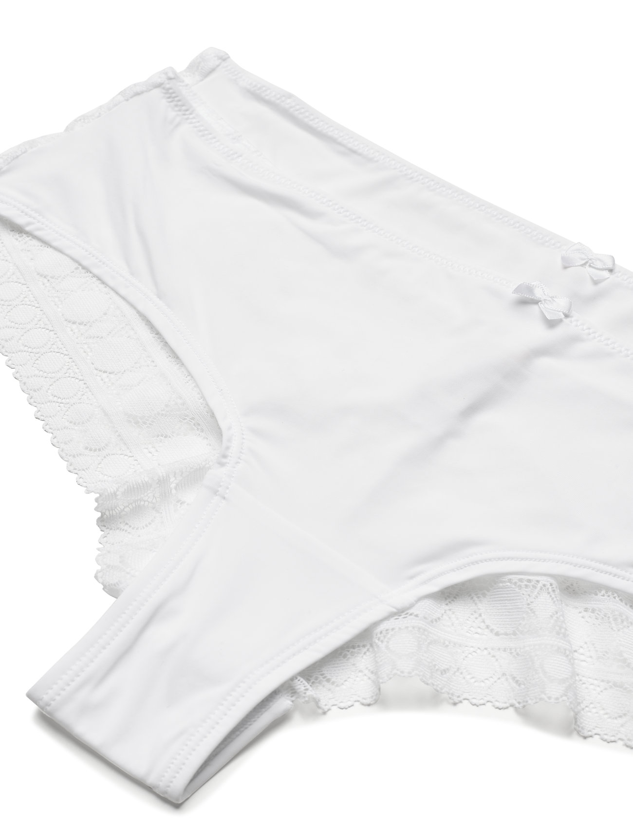 Esprit Bodywear Women - Double pack: Brazilian hipster shorts trimmed with lace - najniższe ceny - white - 1
