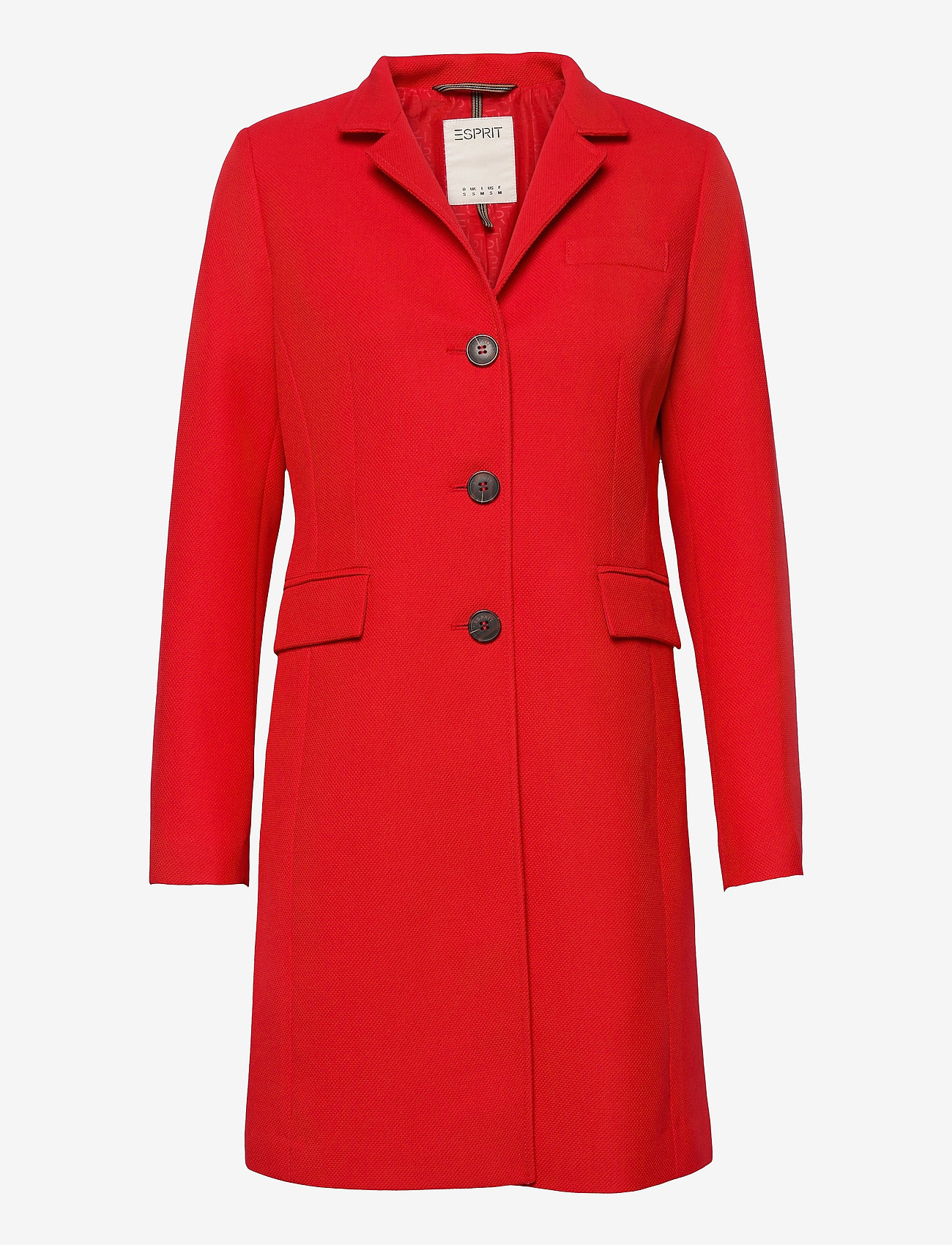 Women Coats woven short - RED