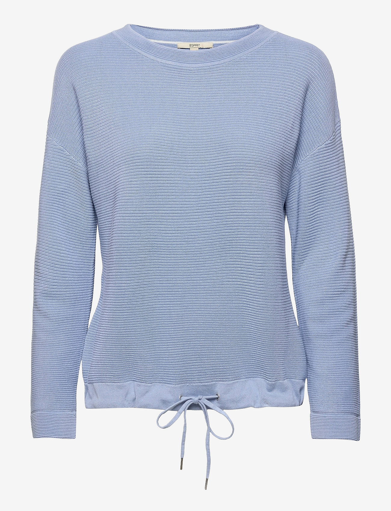 Esprit Casual - Textured jumper containing organic cotton - pastel blue - 0