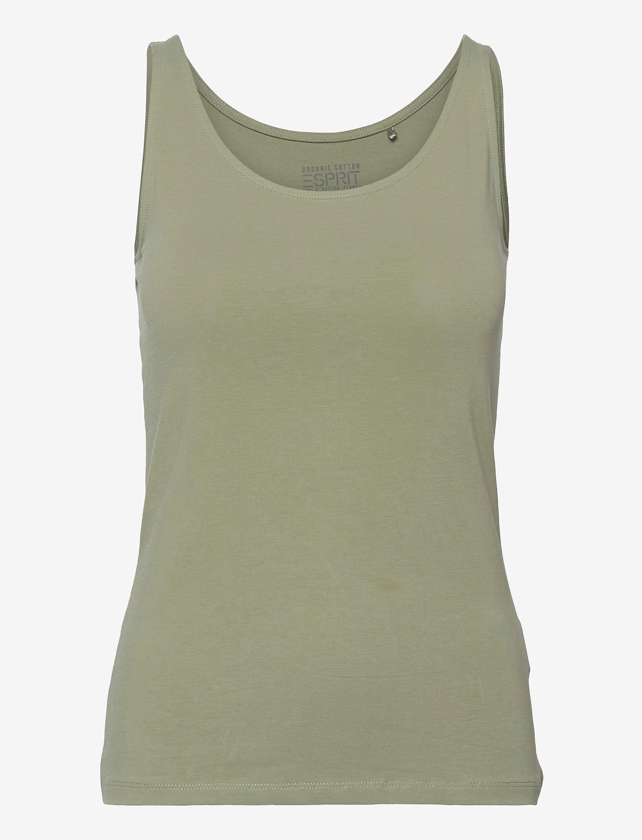 Sleeveless top made of organic cotton - LIGHT KHAKI