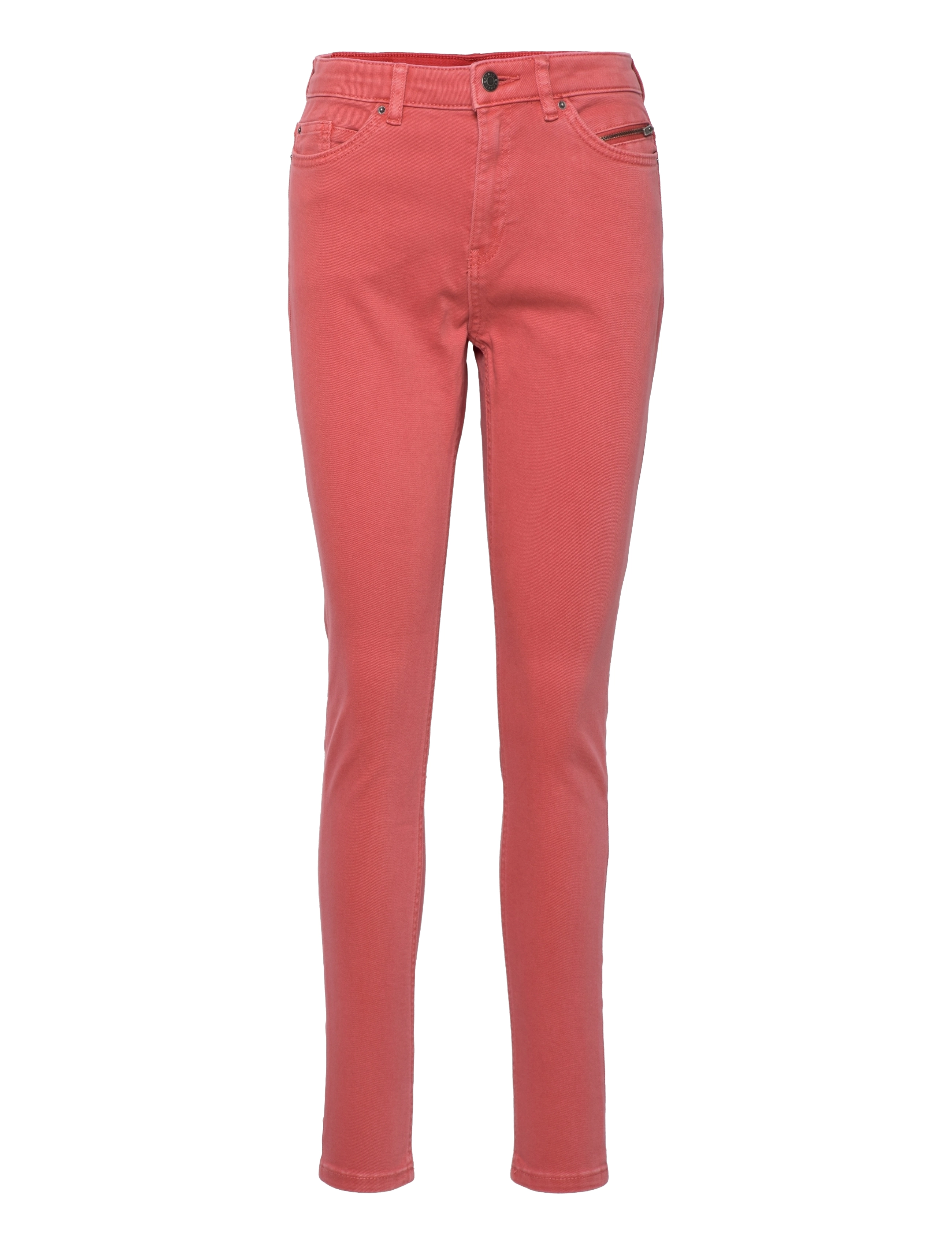 ESPRIT CASUAL Stretch Hosen With Zip Detail Pink - 27x32 - Damen