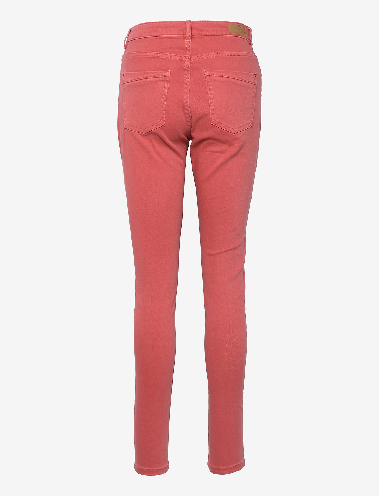 Esprit Casual - Stretch trousers with zip detail - slim jeans - coral - 1