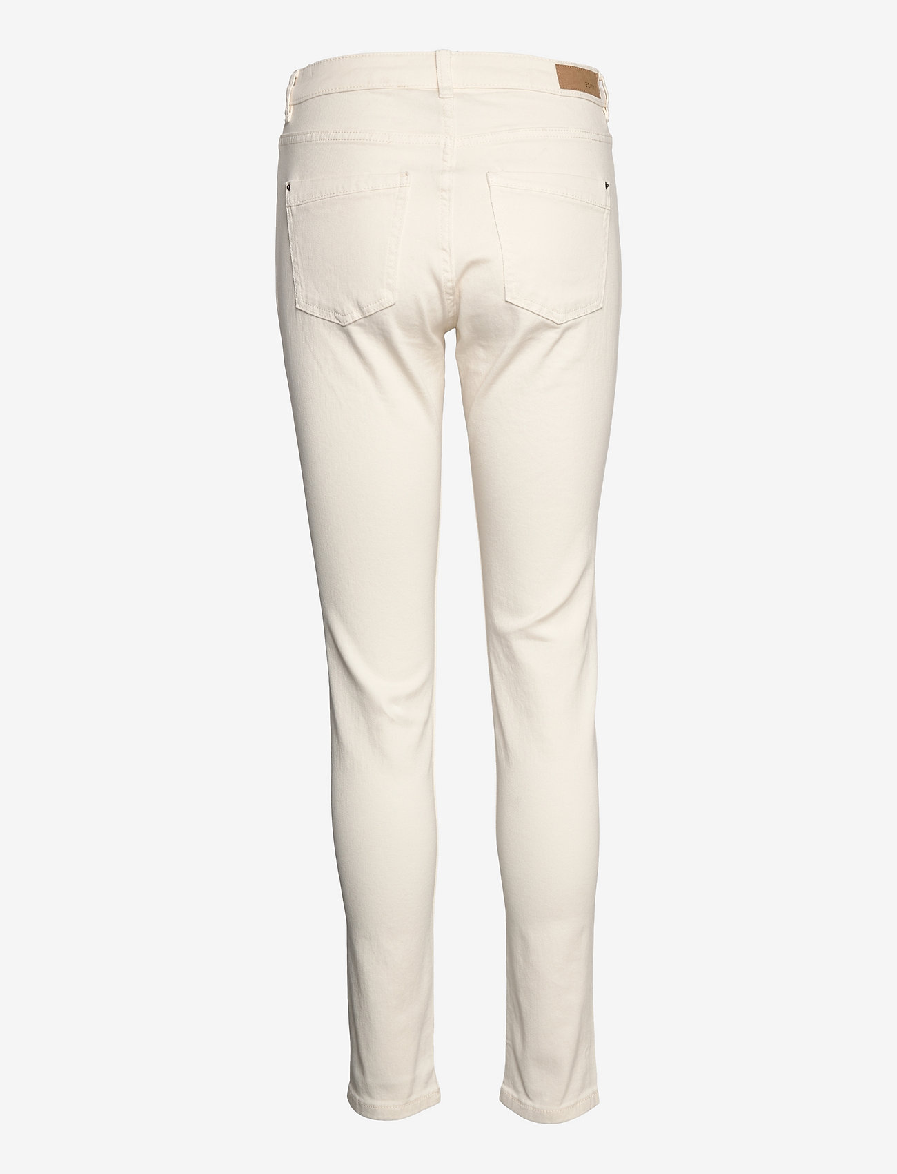 Esprit Casual - Stretch trousers with zip detail - aptempti džinsai - off white - 1