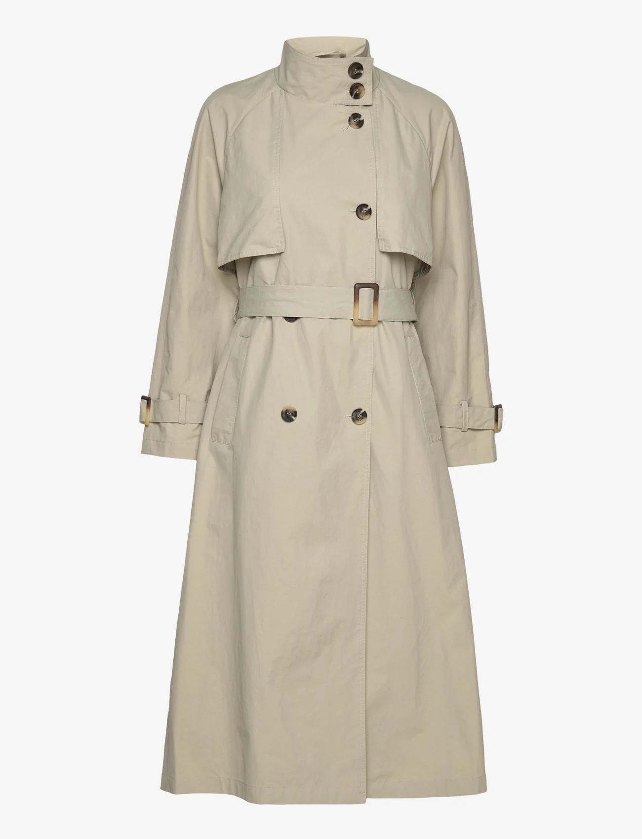 Esprit Casual - Trench coat with belt - kevadjakid - dusty green - 1