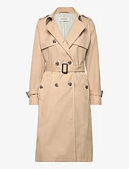 Esprit Casual - Double-breasted trench coat with belt - sand - 1