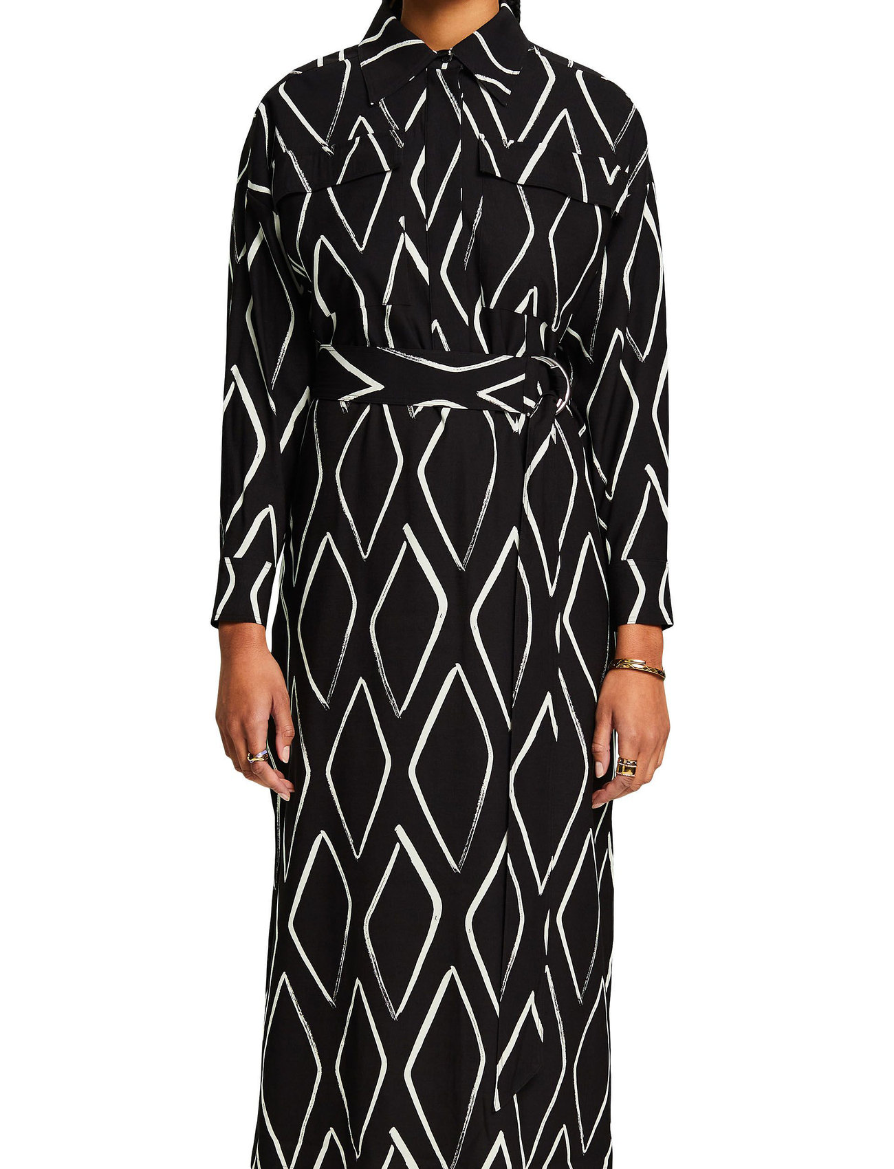 Esprit Casual - Dresses light woven - skjortklänningar - black 2 - 1
