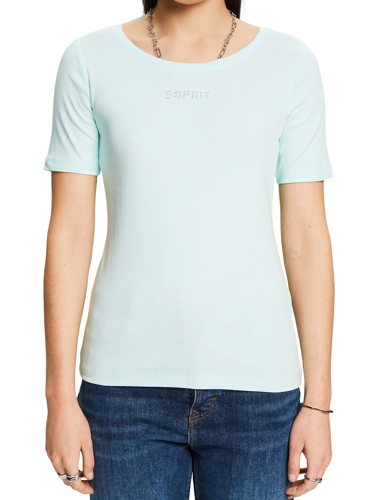 Esprit Casual - T-Shirts - lägsta priserna - light aqua green - 1