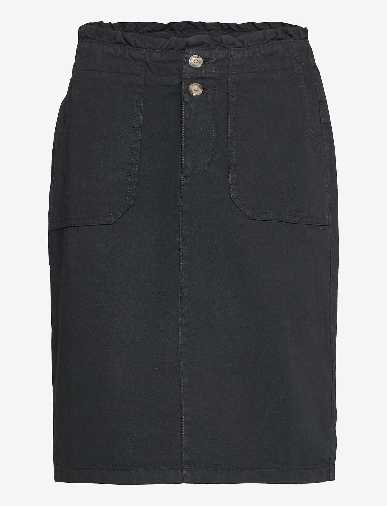 Esprit Casual - Utility skirt with a paperbag waistband - laveste priser - black - 0