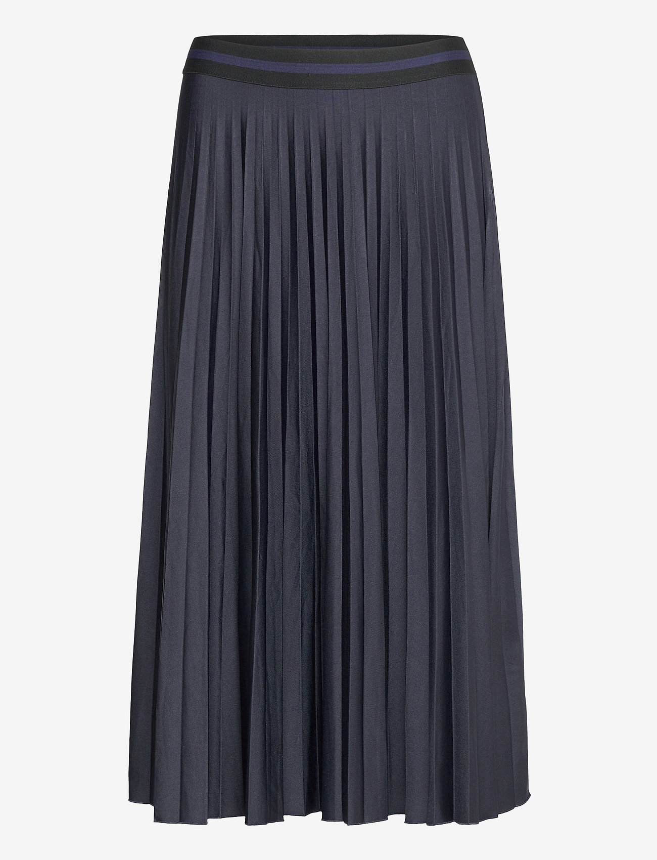 Esprit Casual - Pleated skirt with an elasticated waistband - navy - 0