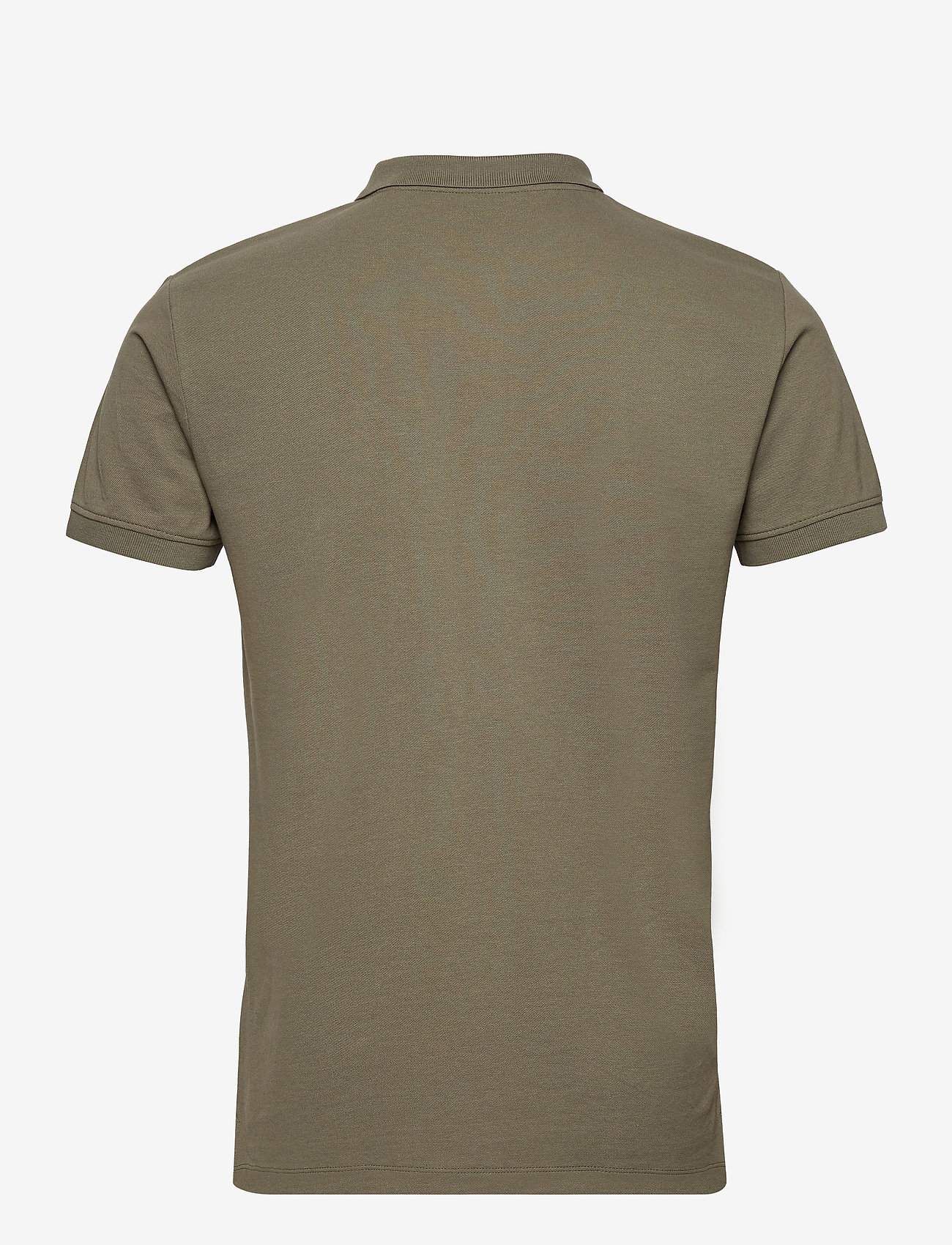 Esprit Casual - Piqué polo shirt in 100% organic cotton - dark khaki - 1