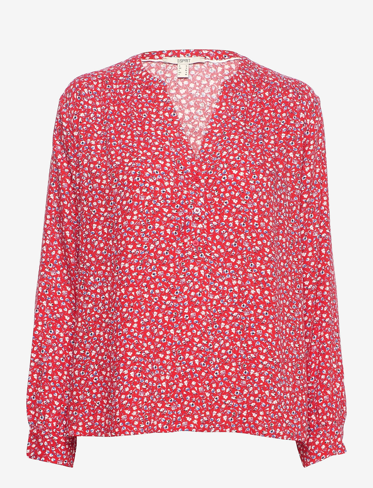 Esprit Casual - Print blouse with LENZING™ ECOVERO™ - red 4 - 0