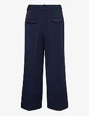 Esprit Casual - Culotte trousers with blended viscose - bikses ar taisnām starām - navy - 1