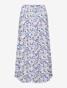 Midi skirt with all-over floral pattern, Esprit Casual