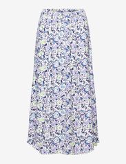 Midi skirt with all-over floral pattern - WHITE 4