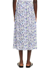 Esprit Casual - Midi skirt with all-over floral pattern - white 4 - 2