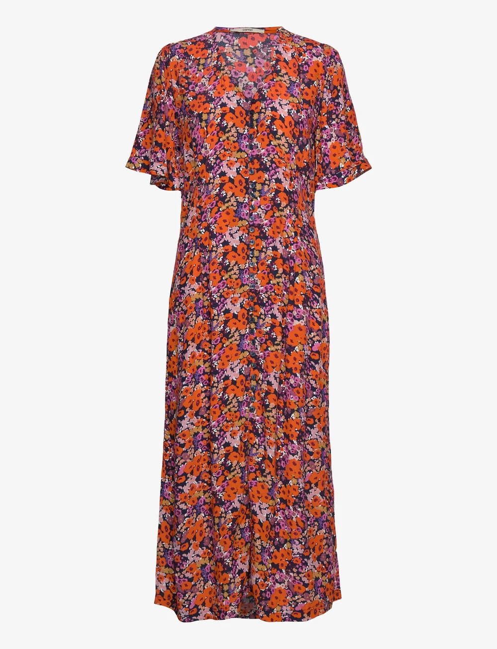 Short sleeve midi dress casual deals