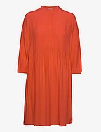 Dresses light woven - ORANGE RED