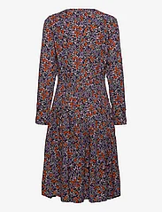 Esprit Casual - Midi dress with all-over floral print - shirt dresses - navy 4 - 1