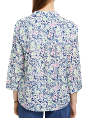 Esprit Casual - Cotton blouse with floral print - long-sleeved blouses - white 4 - 2
