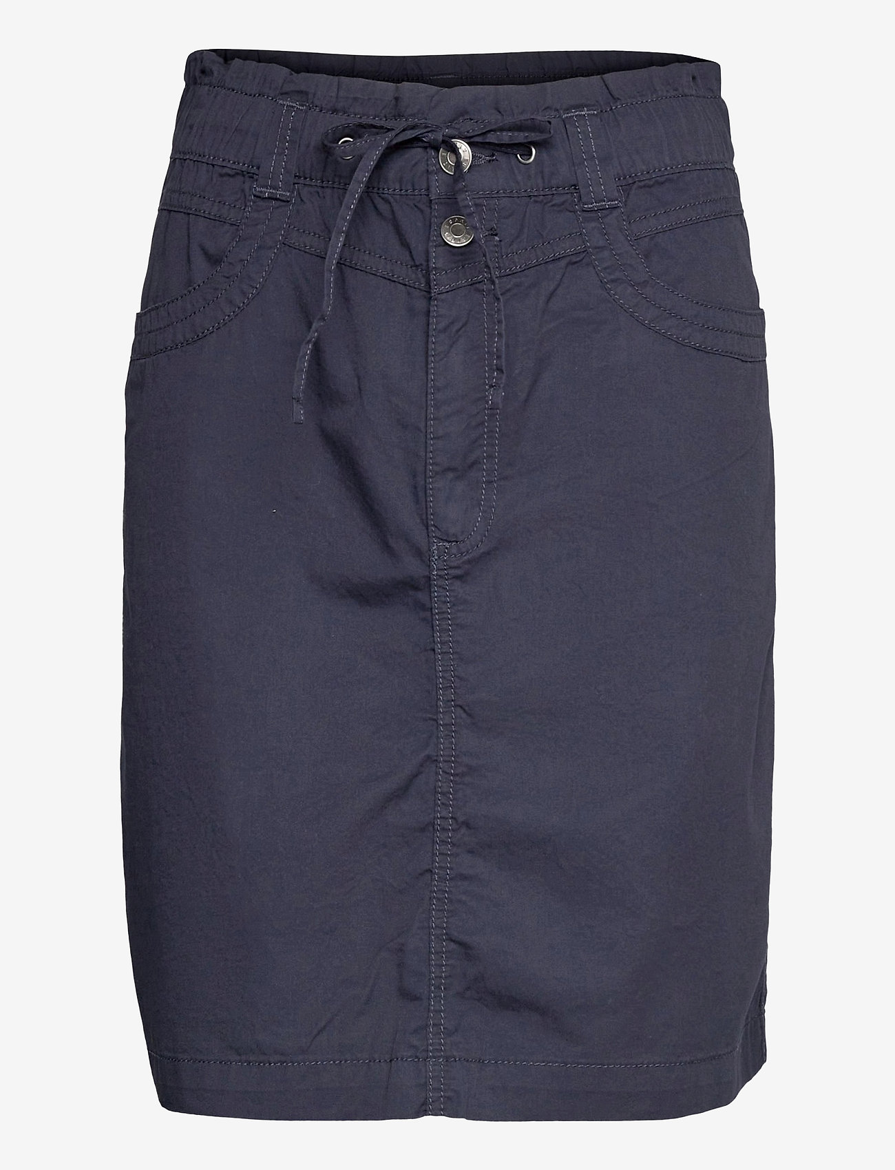 Esprit Casual - PLAY mini skirt made of 100% organic cotton - kurze röcke - navy - 0