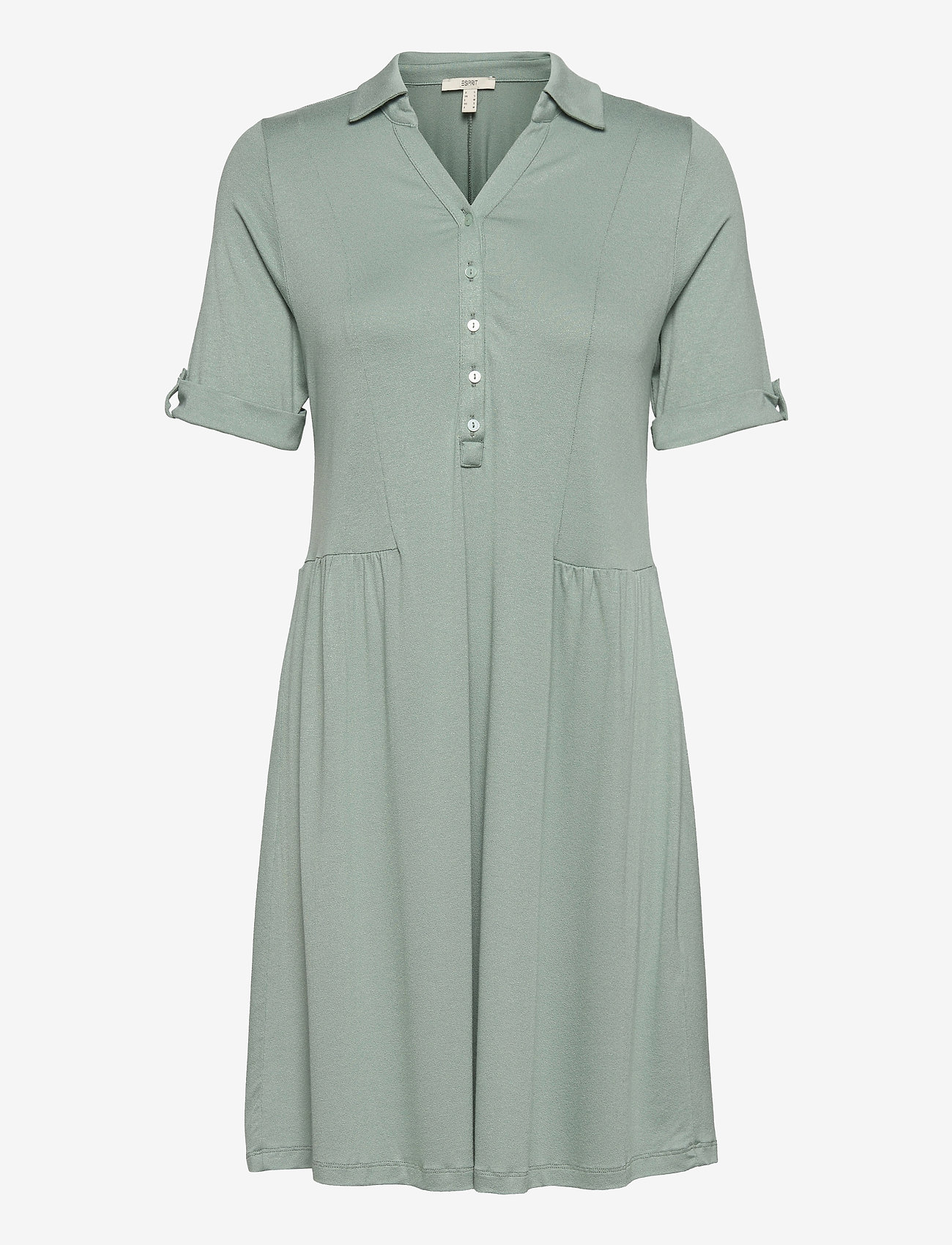 Esprit Casual - Jersey dress made of LENZING™ ECOVERO™ - turquoise - 0