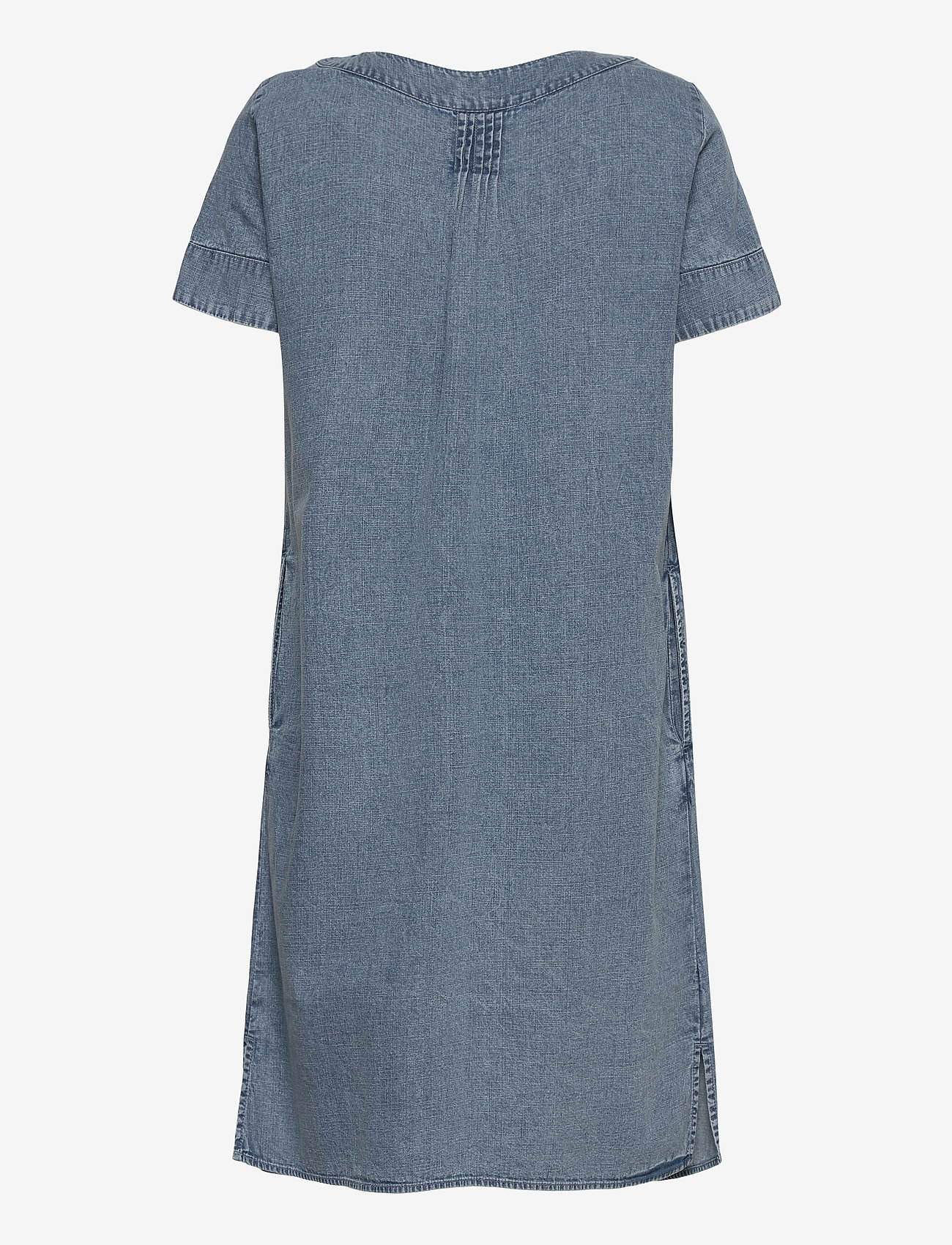 Esprit Casual - Tunic-style denim dress, organic cotton - blue medium wash - 1